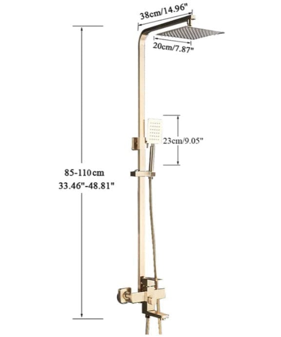 Coloana Dus, cu efect de ploaie, 3 functii de curgere