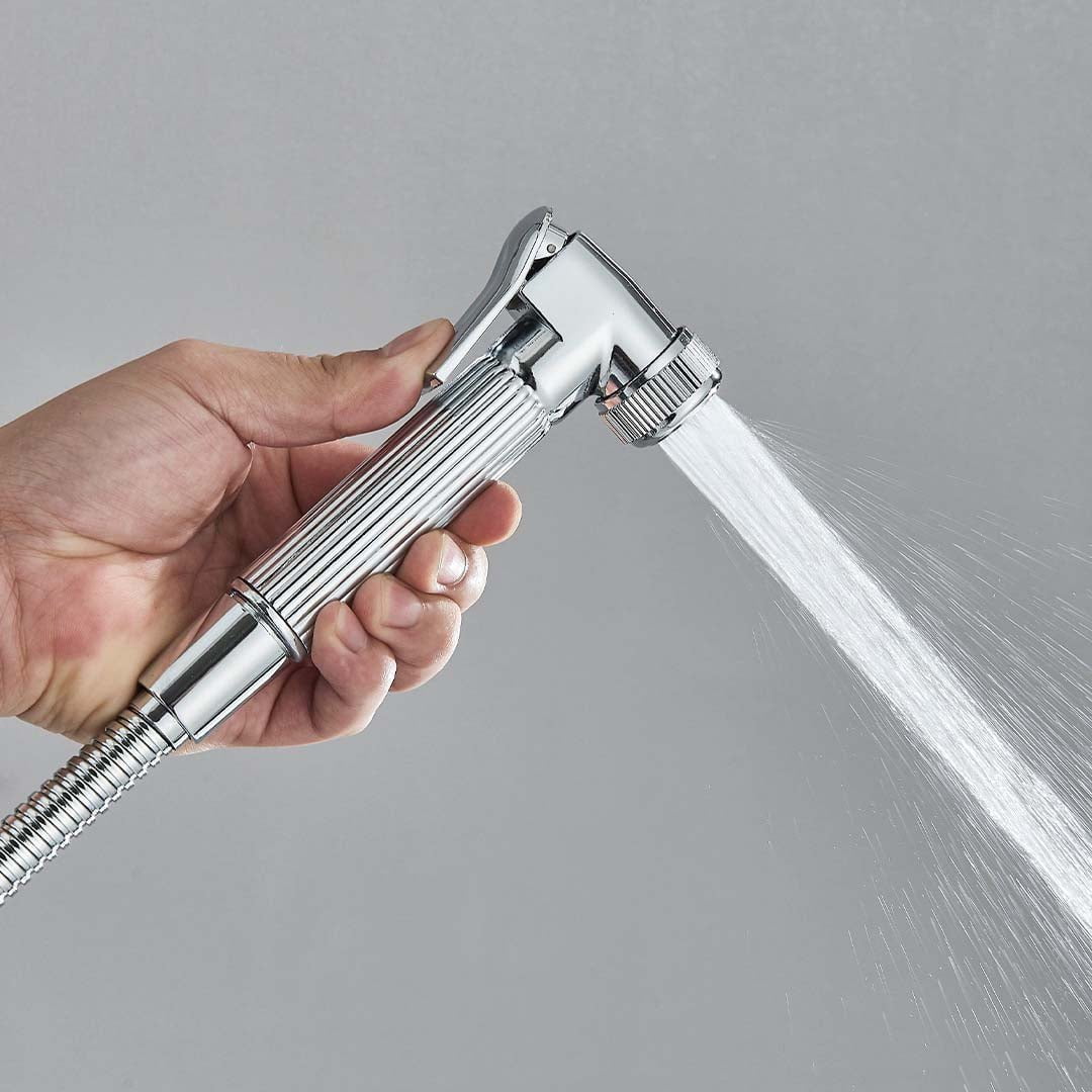 Coloana Dus cu efect de ploaie, 4 functii de curgere, argintiu