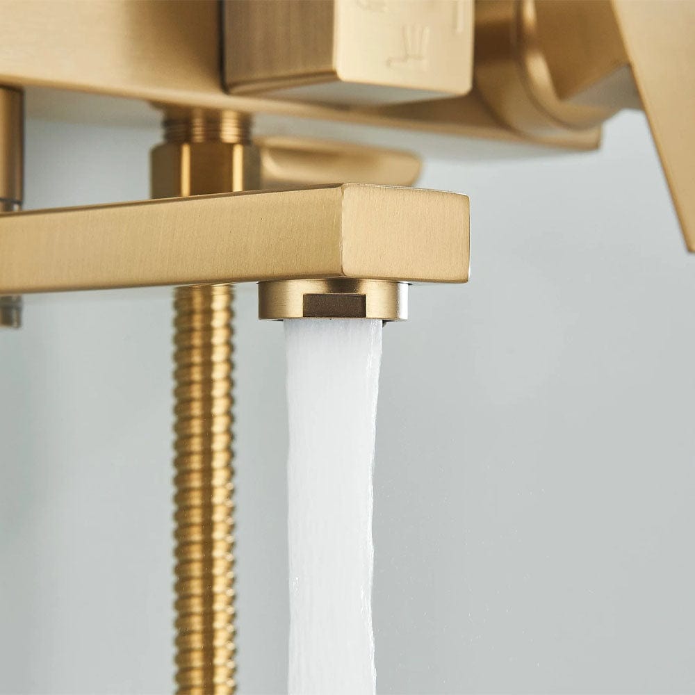 Coloana Dus, cu efect de ploaie, 4 functii de curgere, auriu