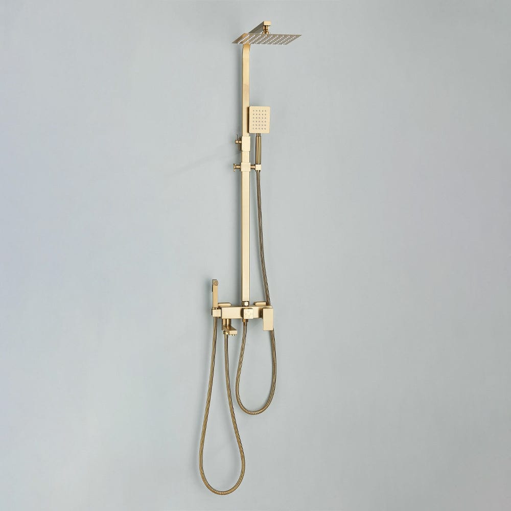 Coloana Dus, cu efect de ploaie, 4 functii de curgere, auriu