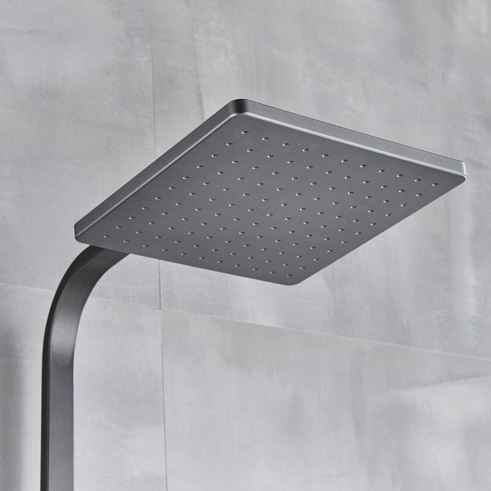 Coloana Dus, gri antracit, cu efect de ploaie, para dus 20 cm, 5 functii de curgere