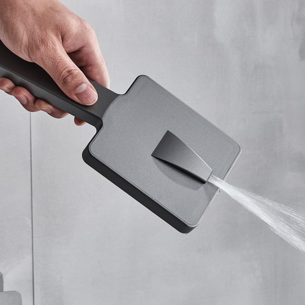 Coloana Dus, gri antracit, cu efect de ploaie, para dus 20 cm, 5 functii de curgere