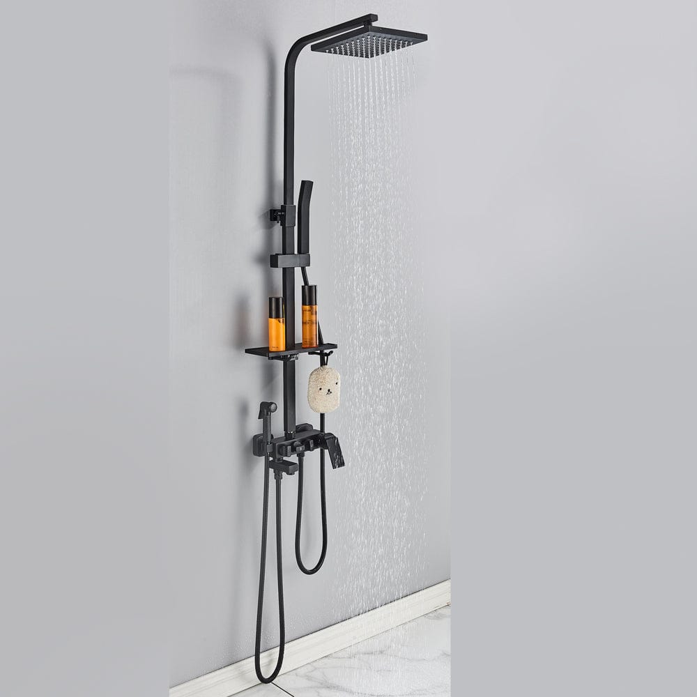 Coloana Dus Rainfall, cu efect de ploaie, para de 20 cm, 4 functii de curgere