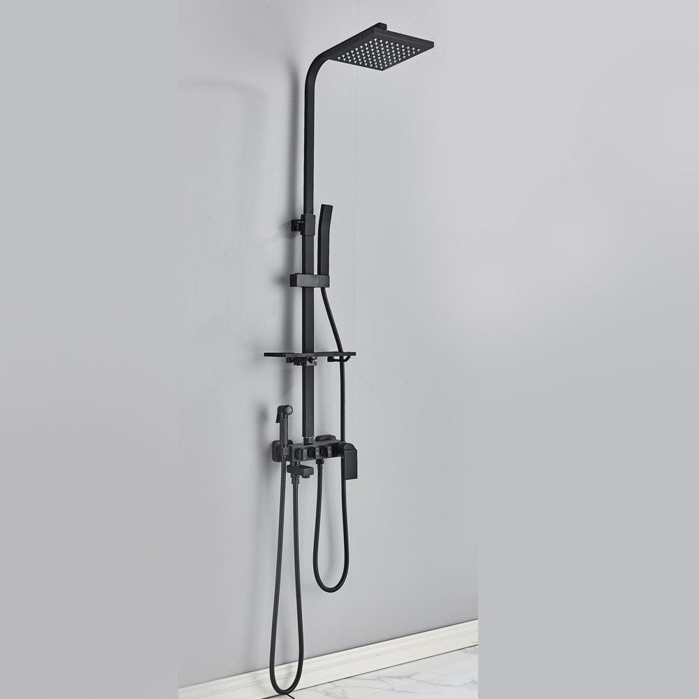 Coloana Dus Rainfall, cu efect de ploaie, para de 20 cm, 4 functii de curgere