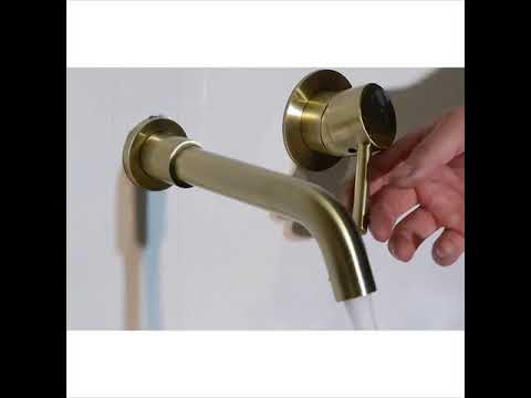 Baterie lavoar Stev aurie cu montare in perete