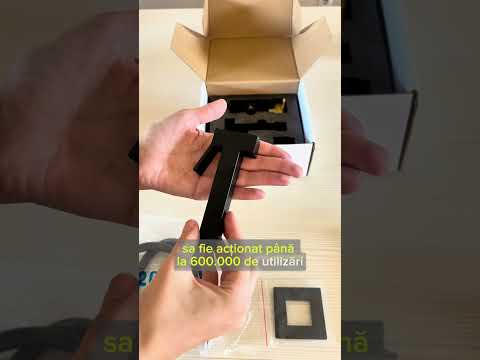 Robinet tip dus intim pentru bideu sau wc cu doua intrari, negru mat