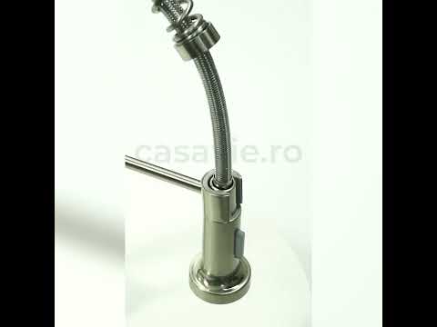 Baterie profesionala, cu dus flexibil, 2 functii de curgere a apei