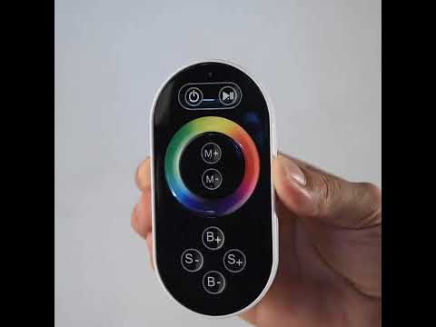 Para de dus LED cu telecomanda, incastrat in tavan, dotat cu 2 functii de curgere, culoare negru