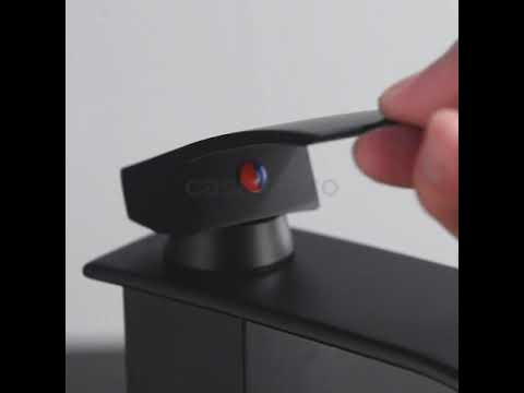 Baterie lavoar Milly1509, din alama cu montare in blat, negru mat