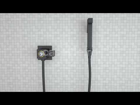 Robinet tip dus intim pentru bideu sau wc cu doua intrari, crom lucios