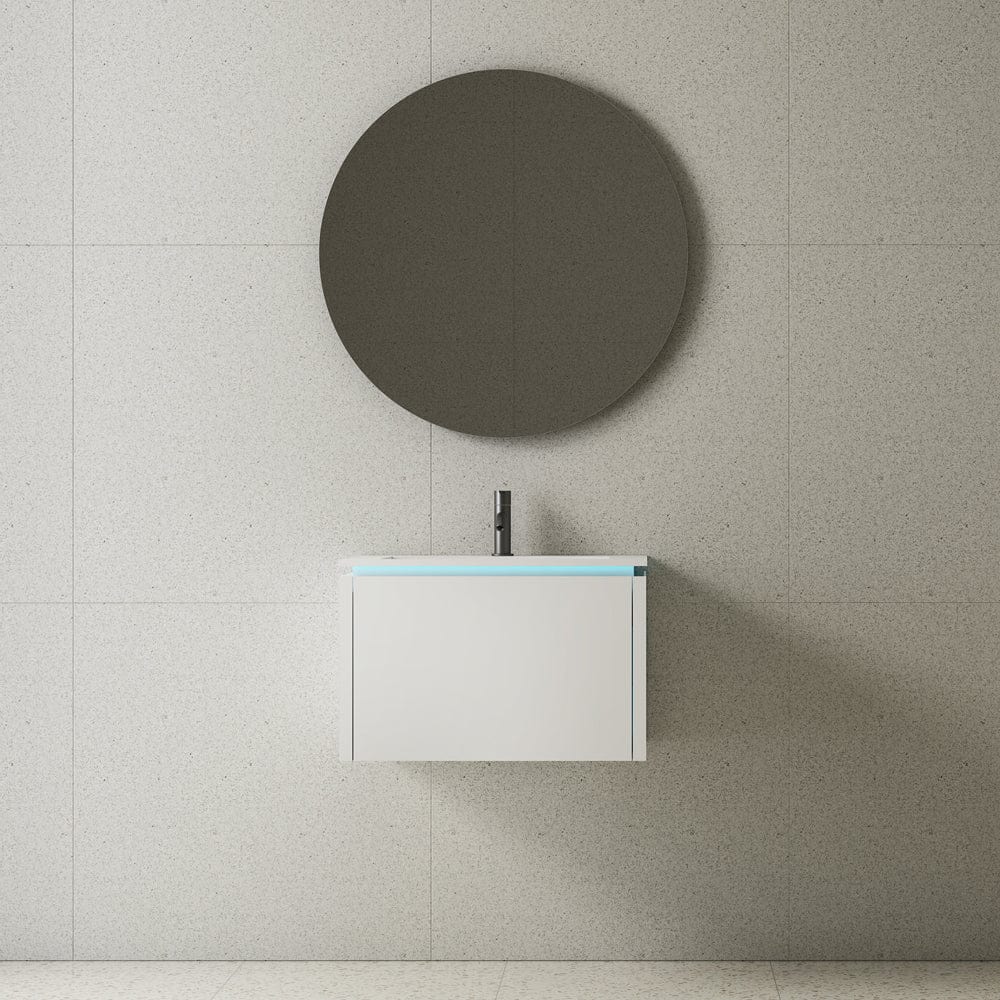 Mobilier Baie cu lavoar Elysium, LED Anna, Alb Mat, 600x480x388 mm, cod: 3182