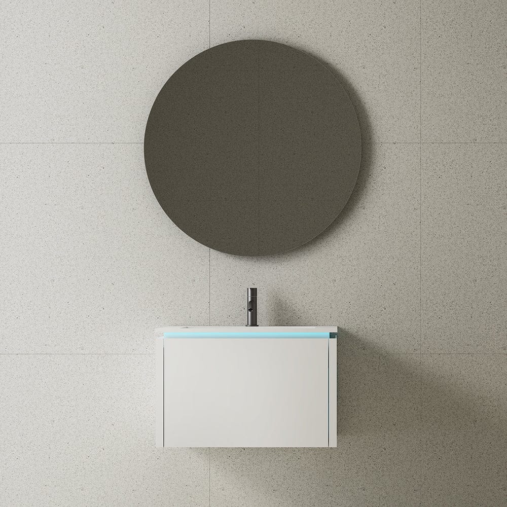 Mobilier Baie cu lavoar Elysium, LED Anna, Alb Mat, 600x480x388 mm, cod: 3182