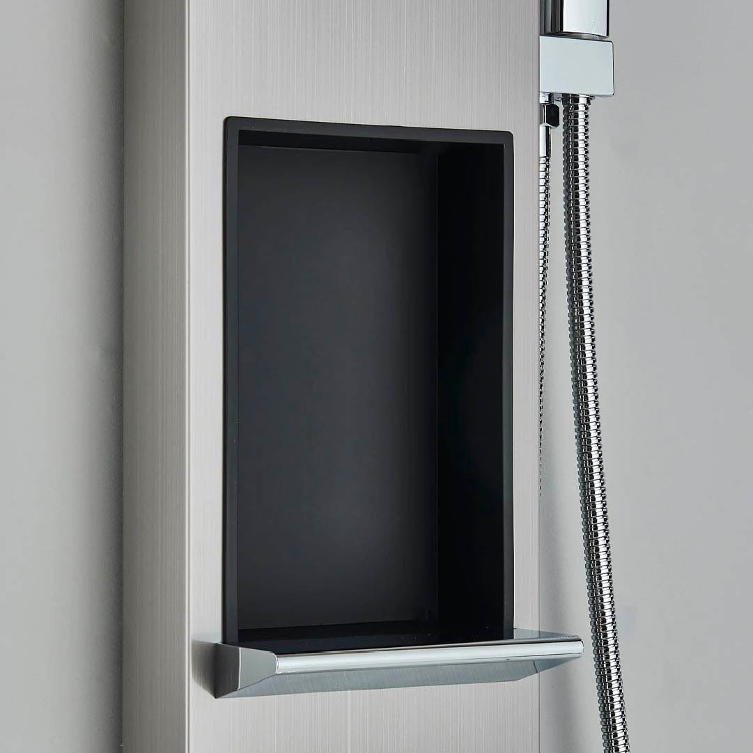 Panel de dus cu efect de ploaie, suport incorporat si jeturi de masaj