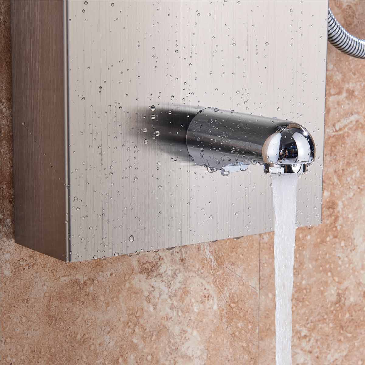 Panel de Dus cu LED 1153, cu efect de ploaie si jeturi cu masaj