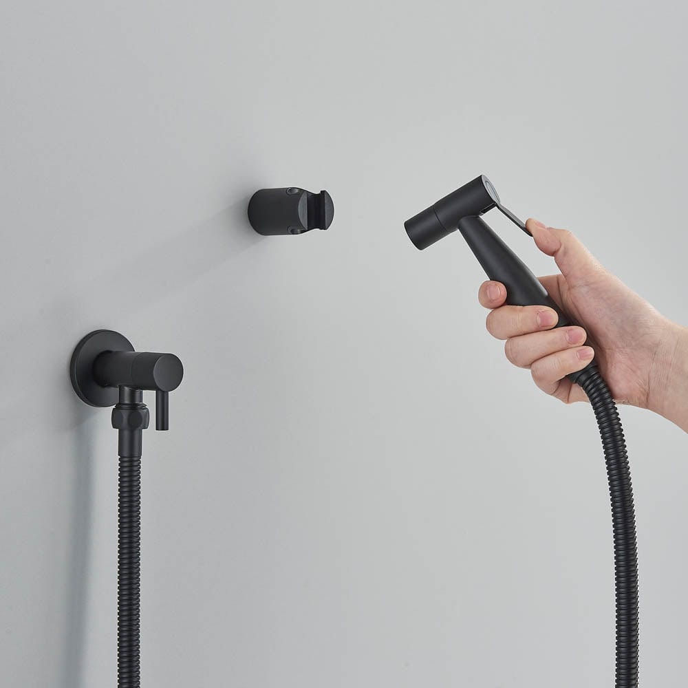 Robinet tip dus intim, negru mat