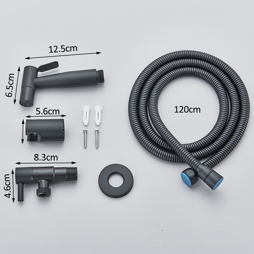 Robinet tip dus intim, negru mat