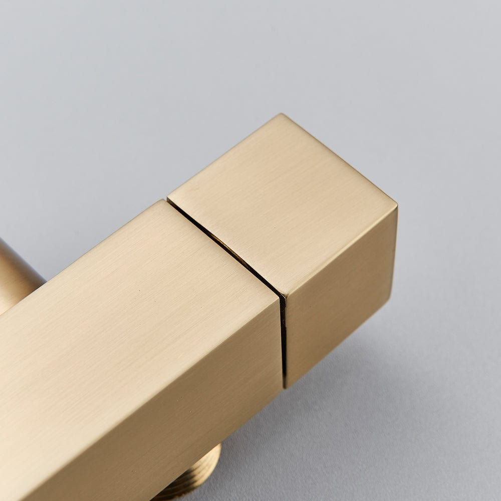 Robinet tip dus intim pentru bideu sau wc cu o singura intrare, auriu nichelat