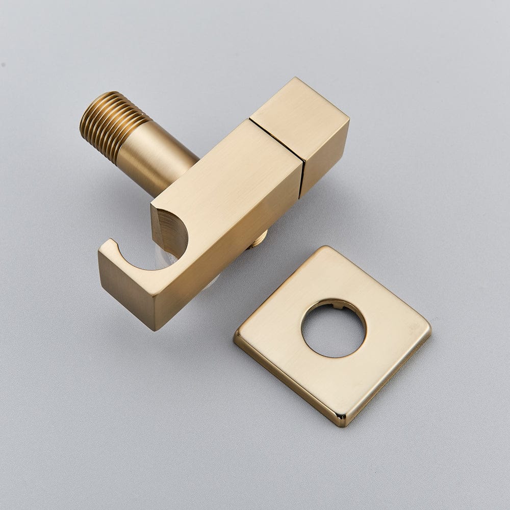 Robinet tip dus intim pentru bideu sau wc cu o singura intrare, auriu nichelat