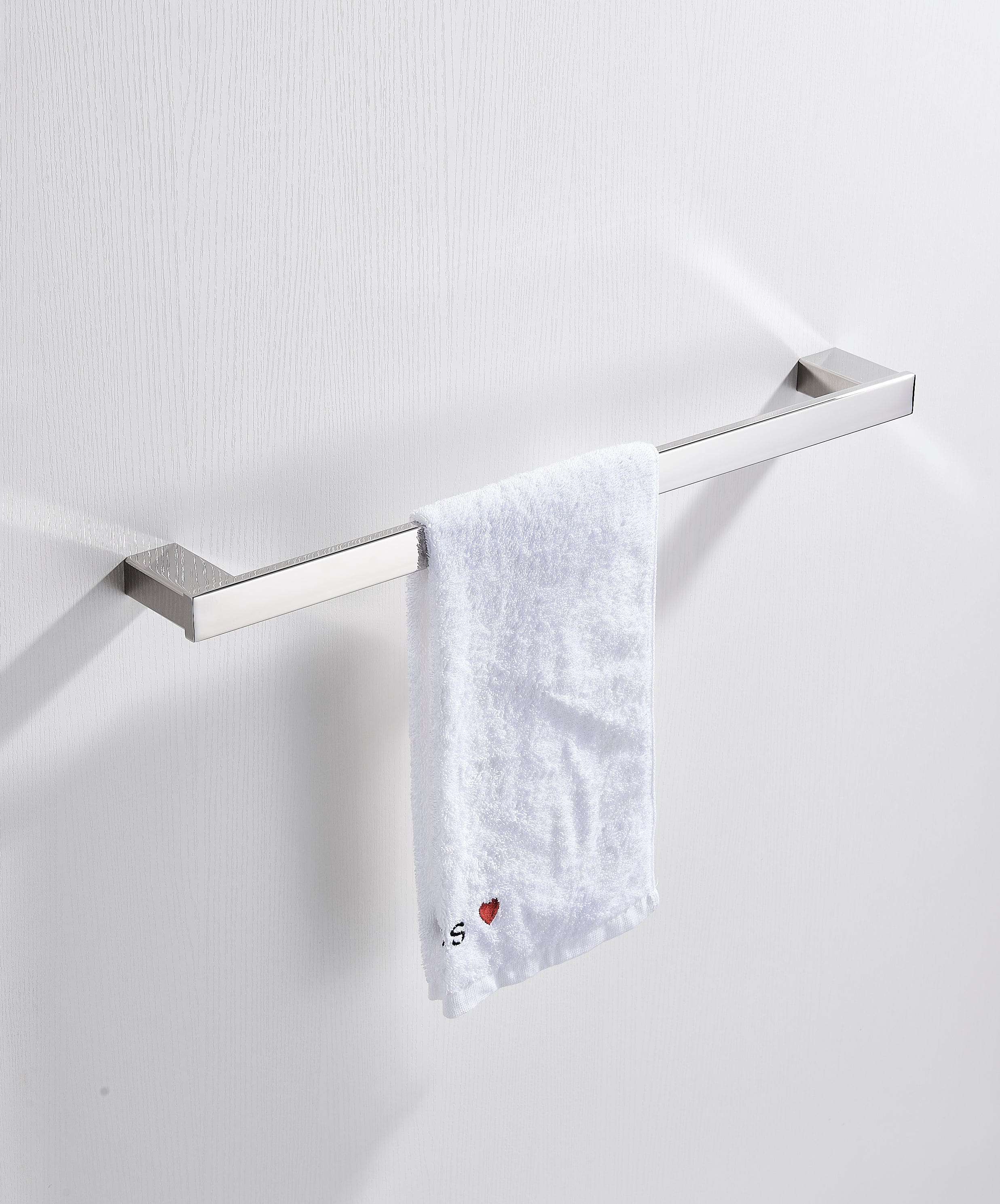 Set accesorii baie, argintiu periat, 4 piese