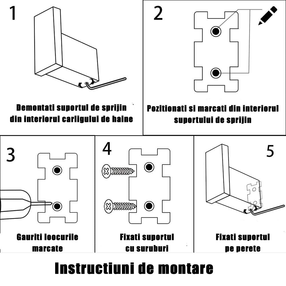 Set accesorii baie, argintiu periat, 4 piese