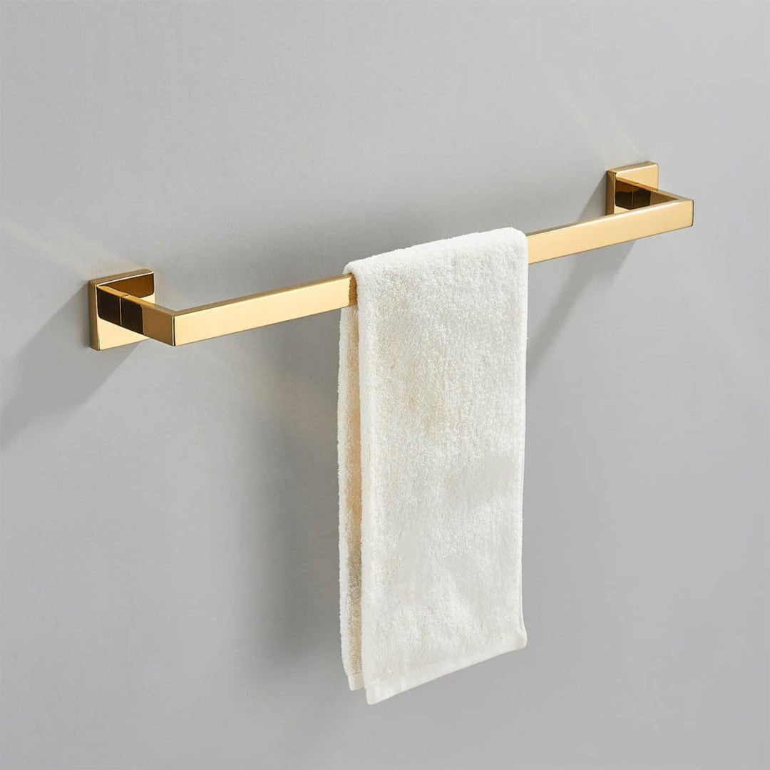 Set accesorii baie, auriu lucios, 4 piese