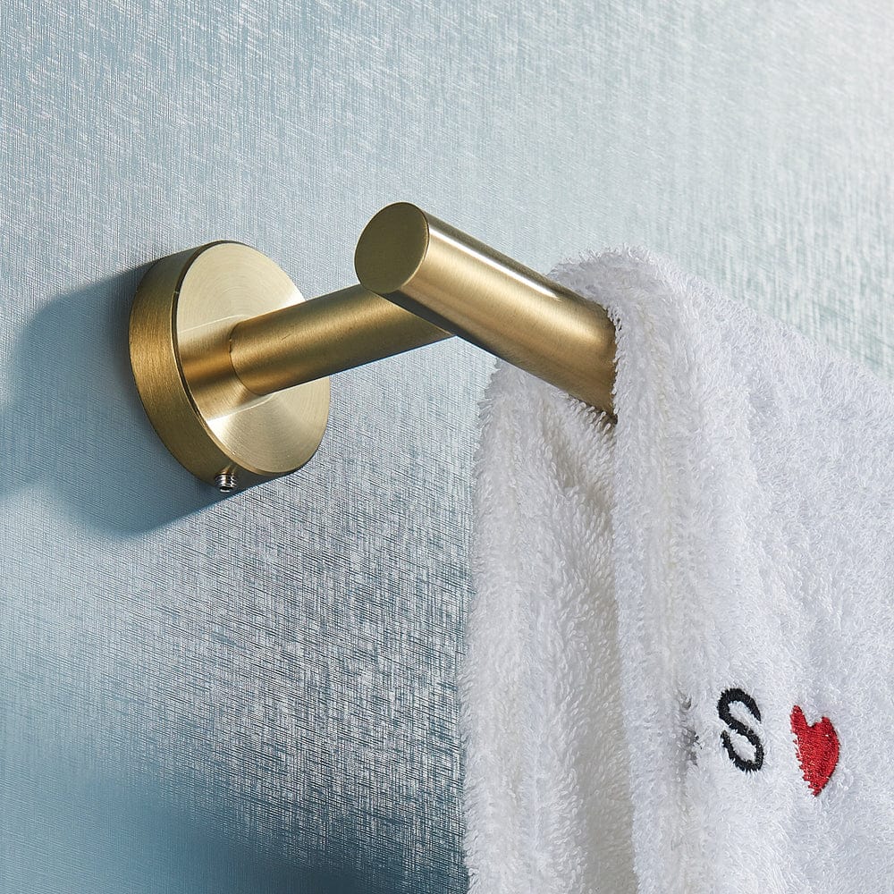 Set accesorii baie, auriu nichelat, 3 piese