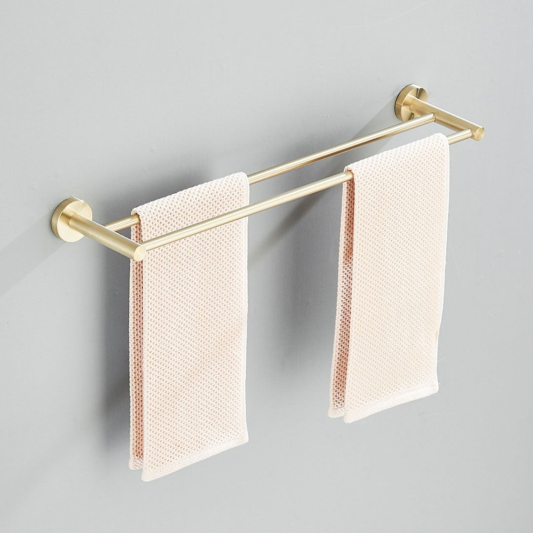 Set accesorii baie, auriu periat, 6 piese