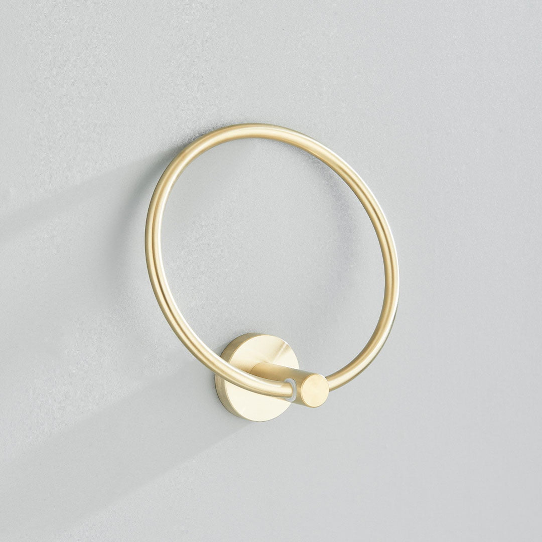 Set accesorii baie, auriu periat, 6 piese