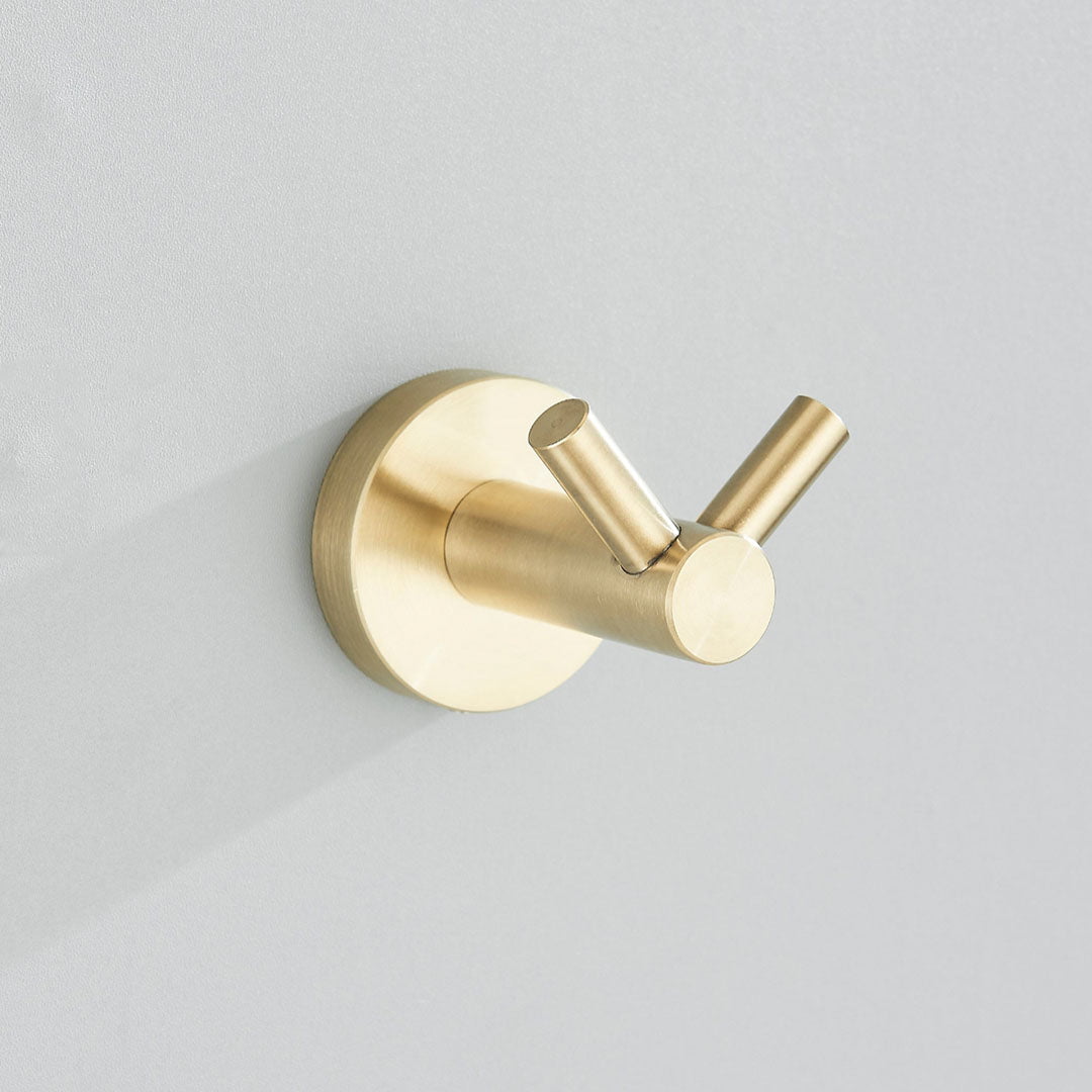 Set accesorii baie, auriu periat, 6 piese