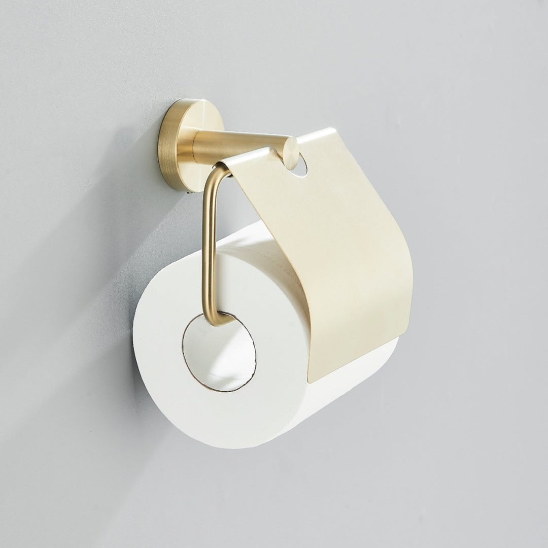 Set accesorii baie, auriu periat, 6 piese