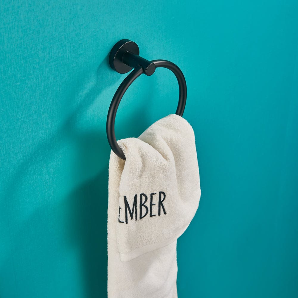 Set accesorii baie, negru mat, 4 piese