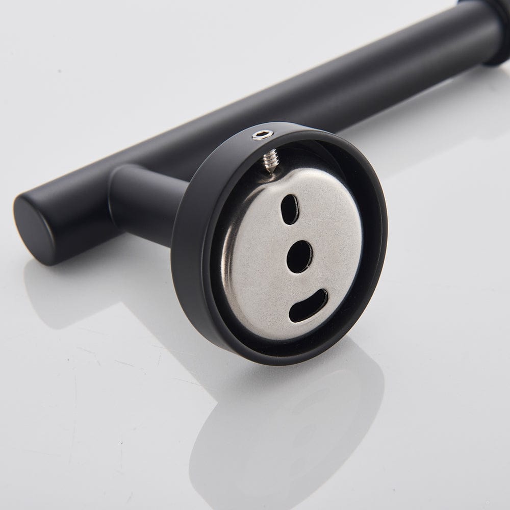 Set accesorii baie, negru mat, 4 piese