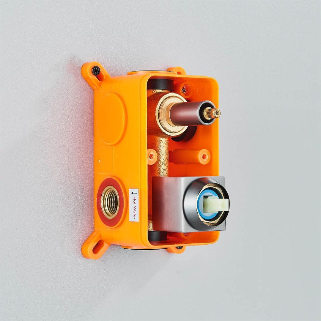 Set de duș cu pară pătrată 25 cm, gri antracit, 3 funcții de curgere a apei