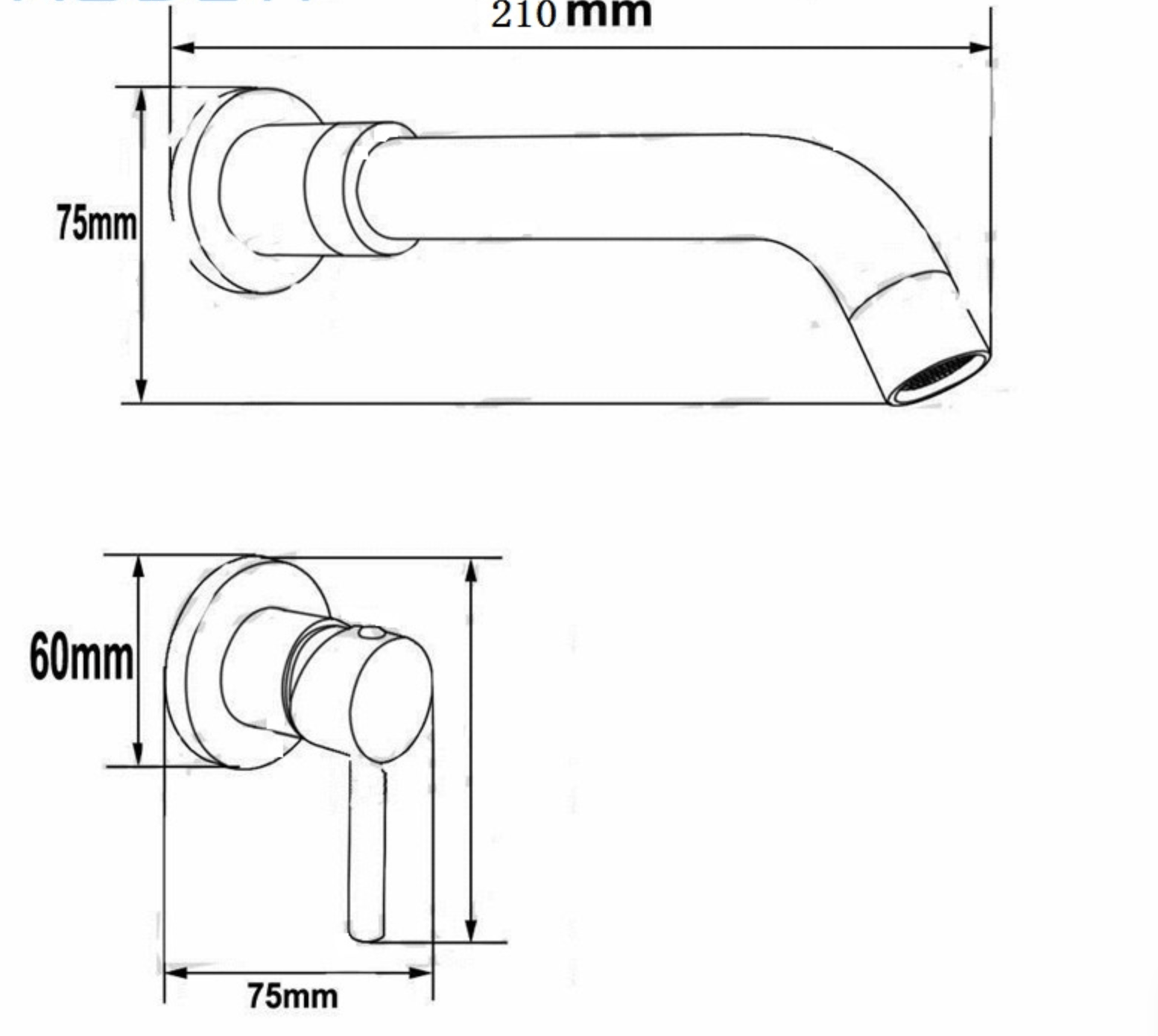 Set de dus auriu nichelat cu para rotunda tip ploaie 25 cm + Baterie lavoar Stev aurie