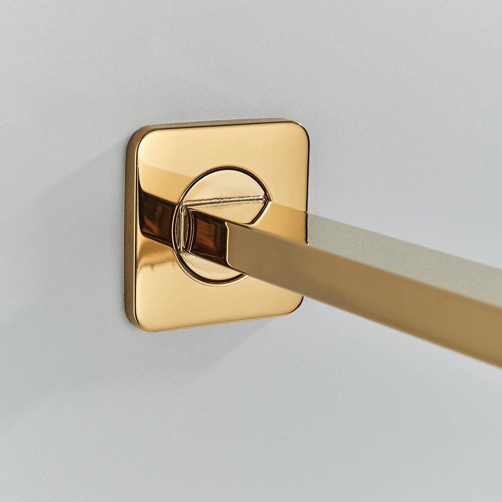 Set de dus cu para patrata de 30 cm, afisaj digital cu LED, auriu