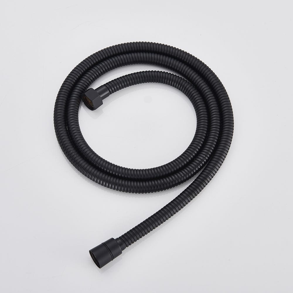 Set de dus negru cu para patrata 30 cm latura, cu 2 functii de curgere a apei