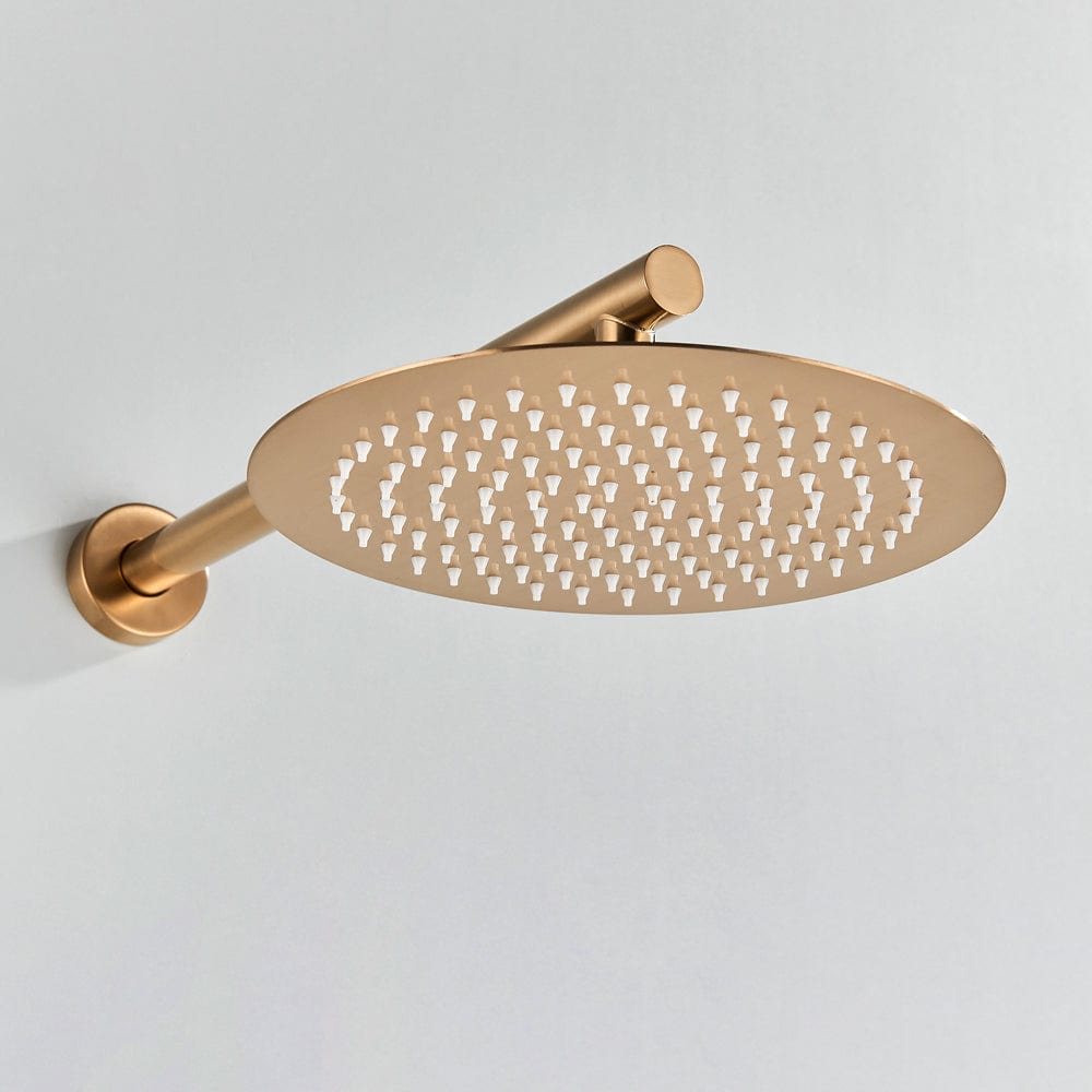 Set de dus Pale Rose cu para rotunda tip ploaie 25 cm