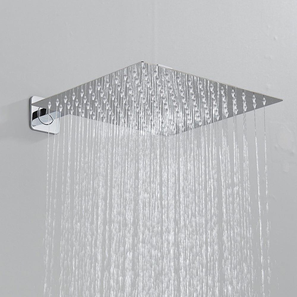 Set de dus River 1167 argintiu, cu montaj ascuns, para patrata 30 cm, 2 functii