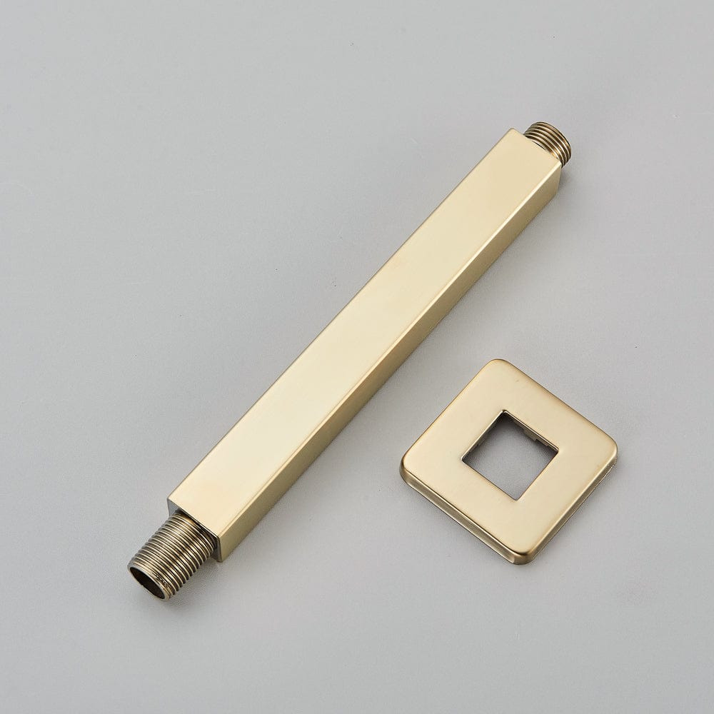 Set de dus tip ploaie, incastrabil in tavan, auriu nichelat (semi-lucios), cu 2 functii de curgere