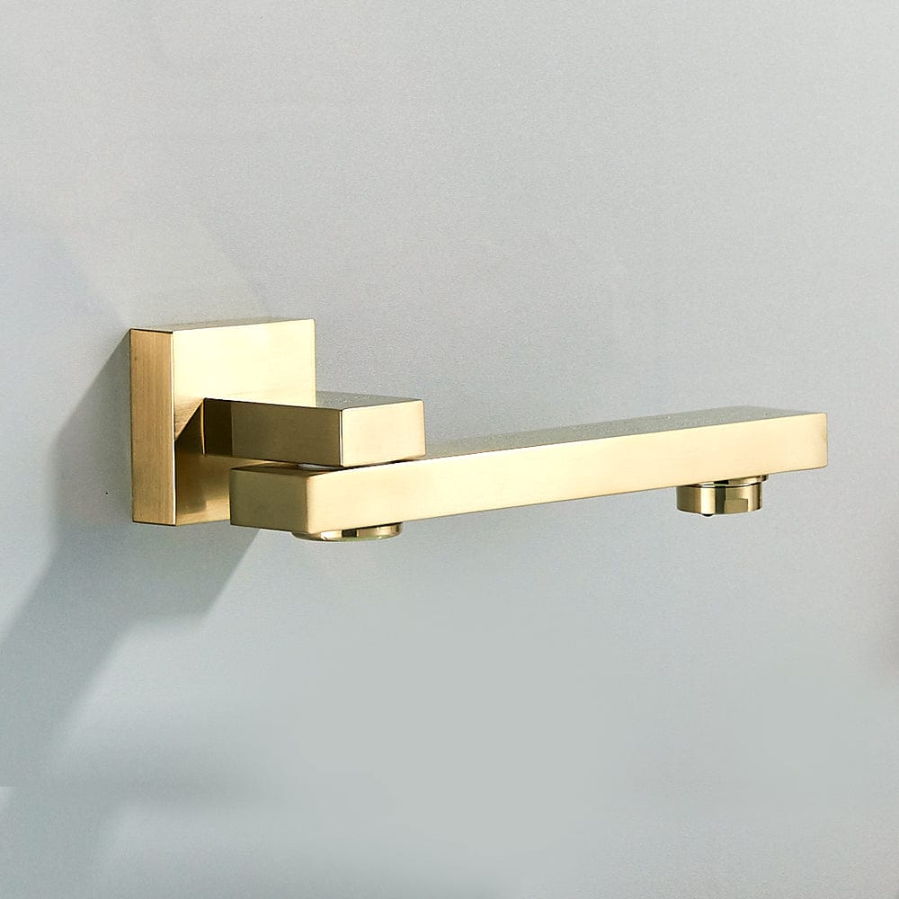 Set de dus tip ploaie River, auriu nichelat, para 30 cm, 3 functii de curgere