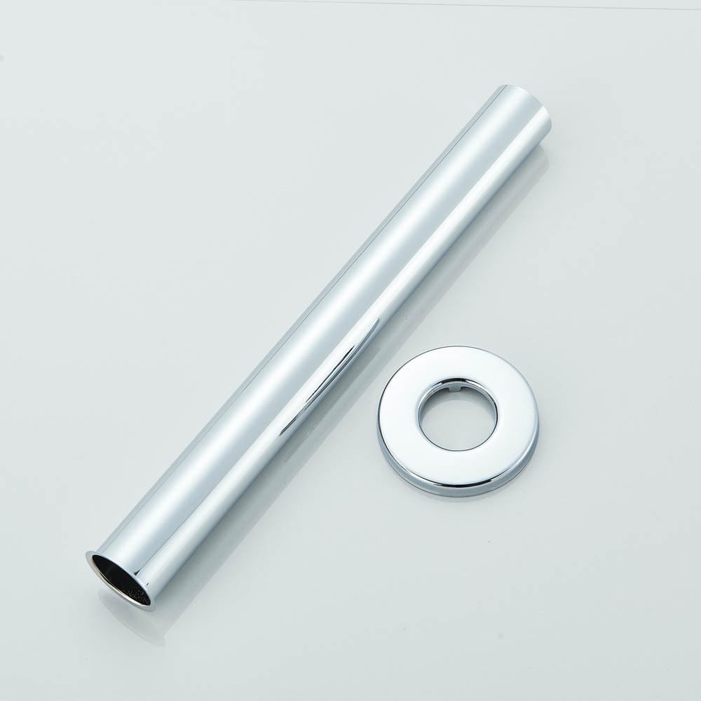 Sifon decorativ pentru lavoar și ventil universal cu click-clack, crom