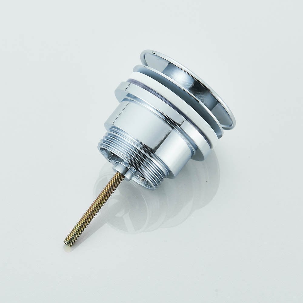 Sifon decorativ pentru lavoar și ventil universal cu click-clack, crom