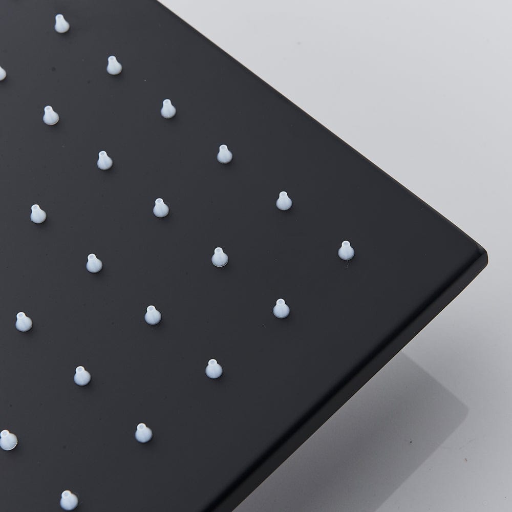 Sistem de dus Sensation, incastrat in tavan, para dreptunghiulara 80/40 cm, 2 functii de curgere, negru mat