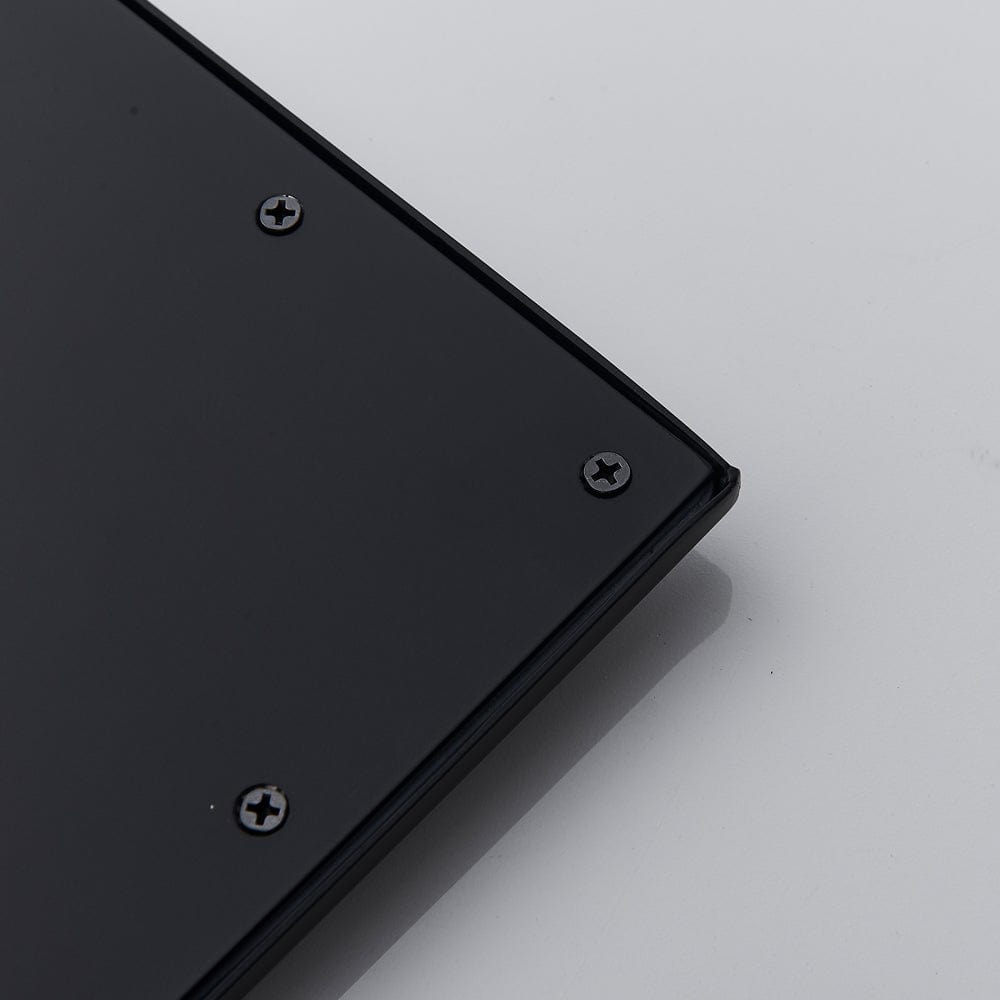 Sistem de dus Sensation, incastrat in tavan, para dreptunghiulara 80/40 cm, 2 functii de curgere, negru mat