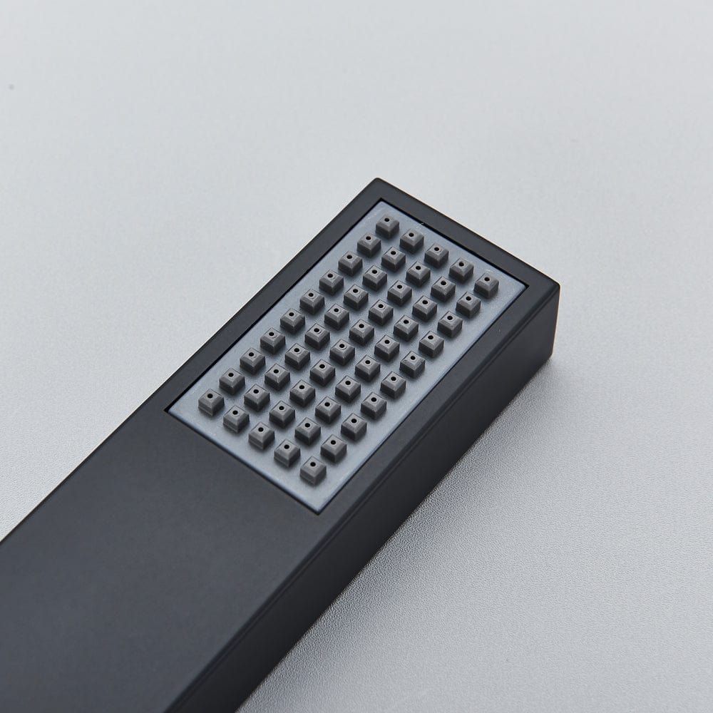 Sistem de dus Sensation, incastrat in tavan, para dreptunghiulara 80/40 cm, 2 functii de curgere, negru mat