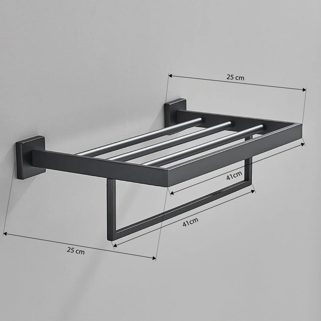 Suport de prosop, negru mat