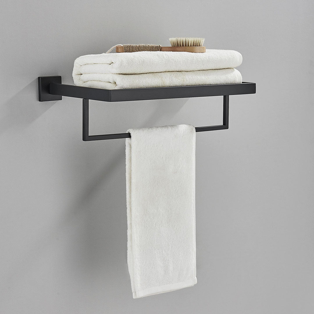 Suport de prosop, negru mat