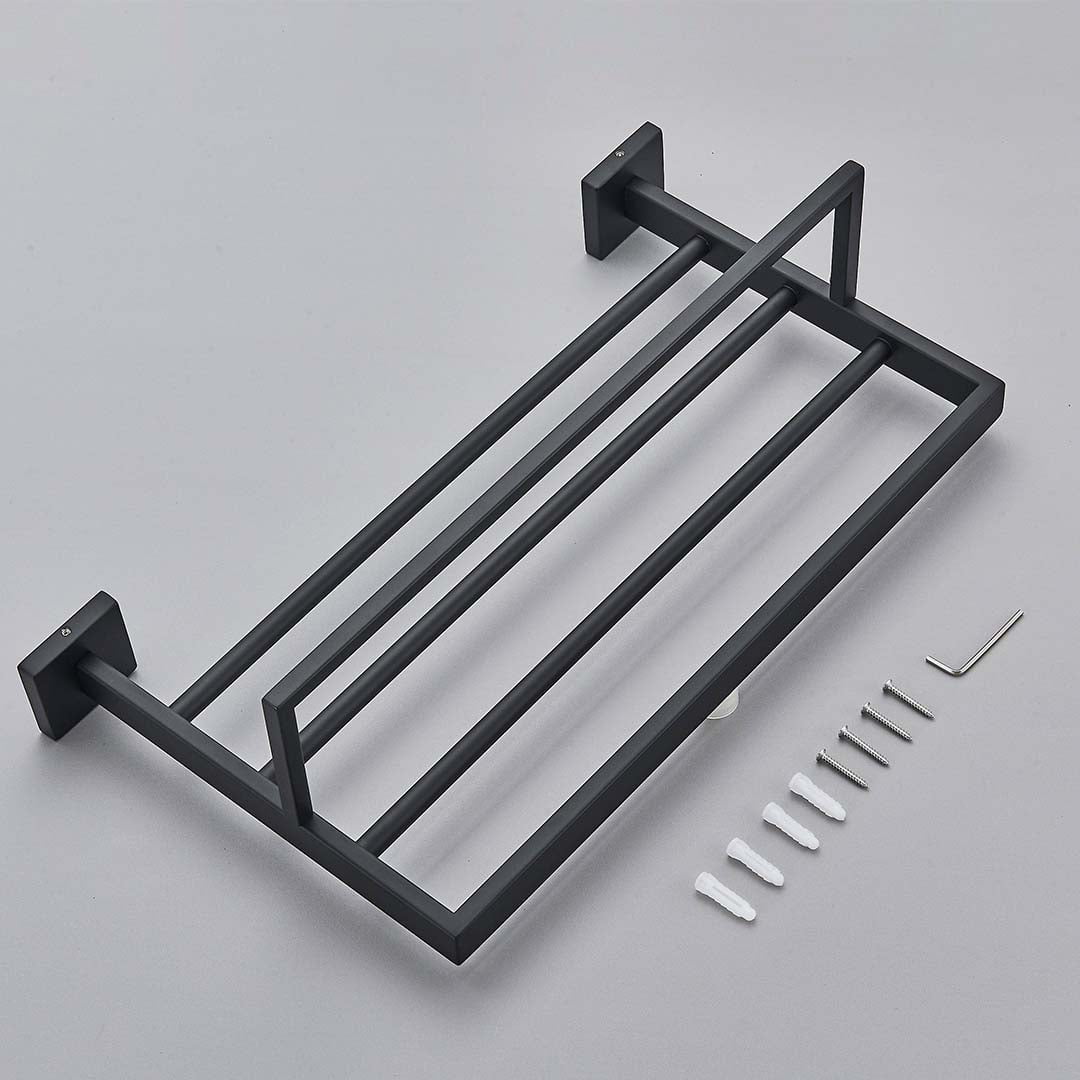 Suport de prosop, negru mat