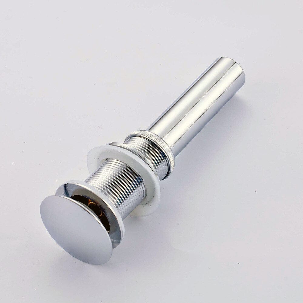 Ventil scurgere pentru lavoar cu preaplin, argintiu cromat