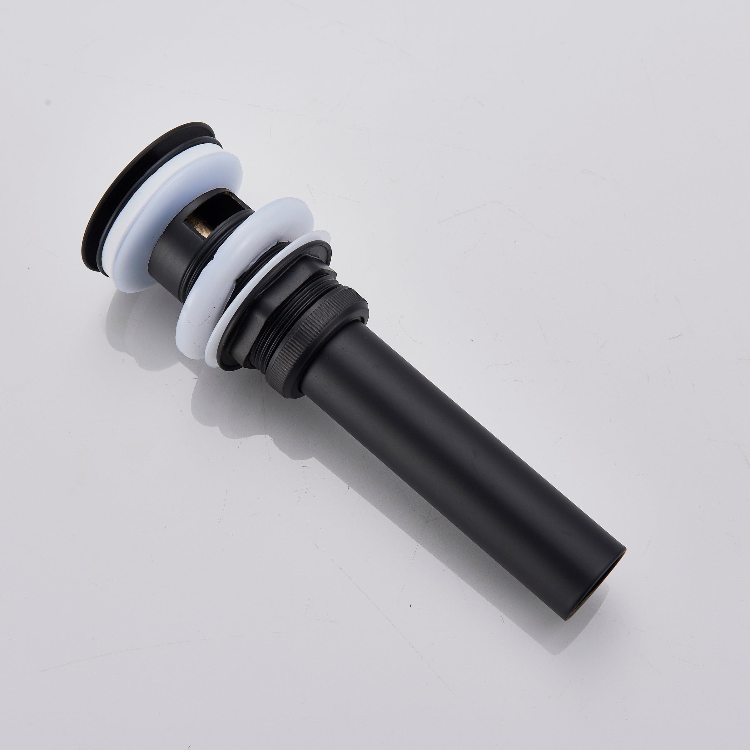 Ventil scurgere pentru lavoar cu preaplin, negru din alama solida